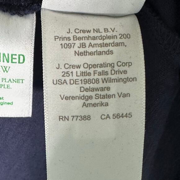 NWT J.Crew Factory Navy Slub Cotton V-Neck Tee – Size XS - Picture 10 of 11